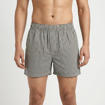 Men's Black Regular Fit Solid Boxers