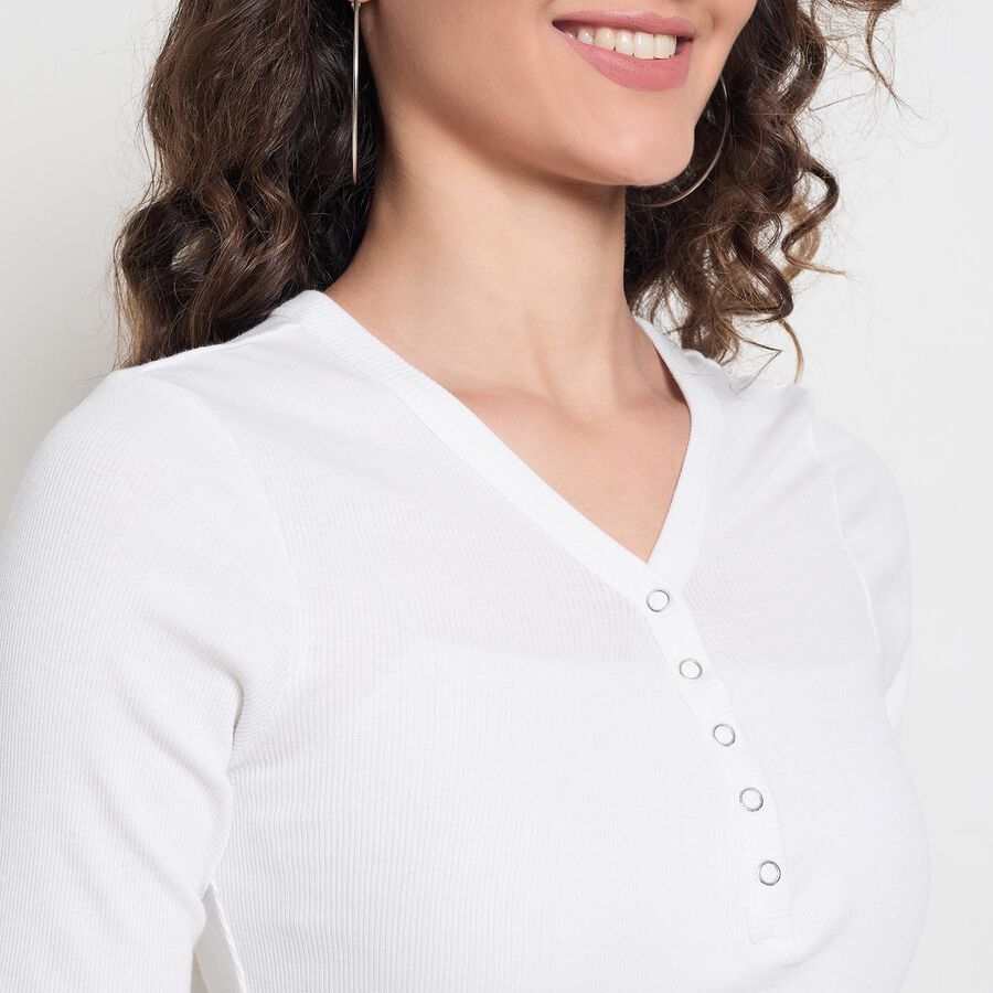 Ladies' Top, ऑफ व्हाइट, large image number null