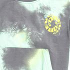 Boys Light Sage Green and Charcoal Grey Crew Neck Casual Sweatshirt, Light Green, small image number null