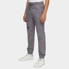 Boys Muted Steel Grey Regular Fit Jogger Trousers, Light Grey, small image number null