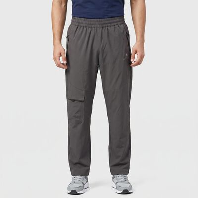 Men's Dark Grey Straight Fit Cargo Track Pants