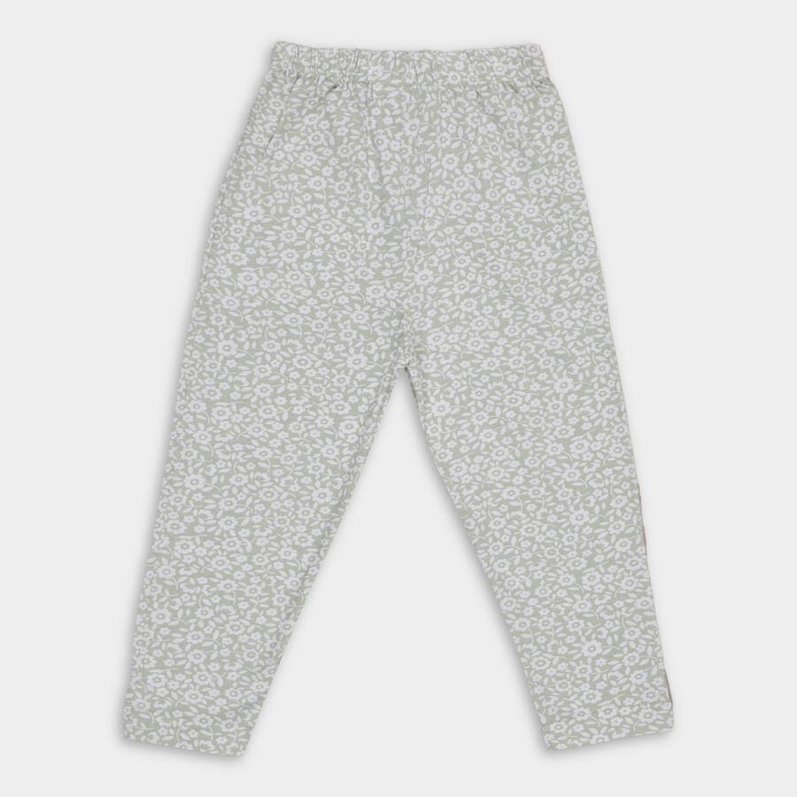 Girls' Pyjama, हल्का हरा, large image number null