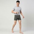Men's Olive Green Regular Fit Trunks, ओलिव, small