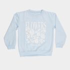 Girls' Sweatshirt, हल्का नीला, small image number null