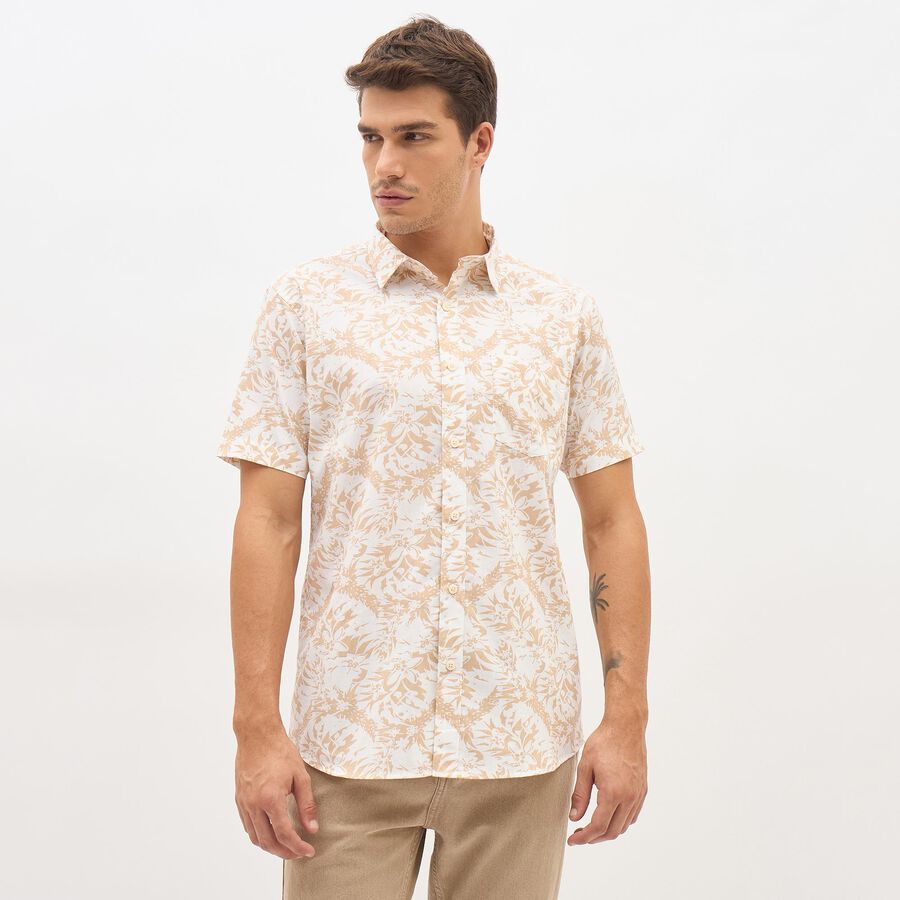 Men's Casual Shirt, Peach, large image number null