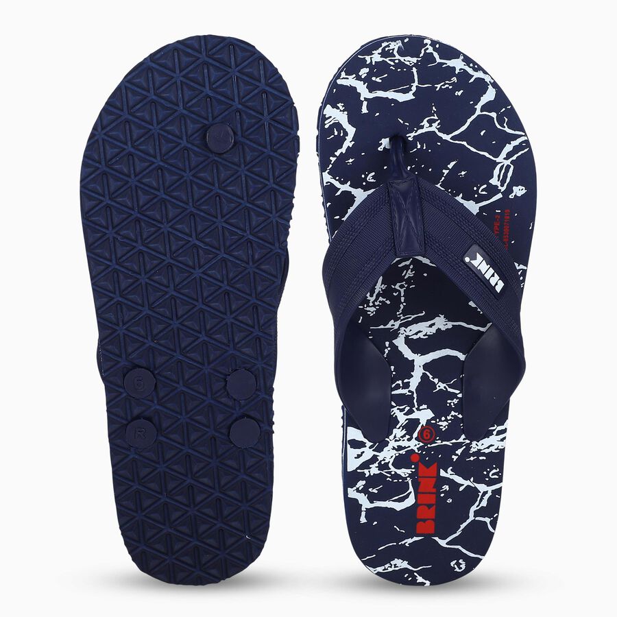 Men's Slipper, नेवी ब्लू, large