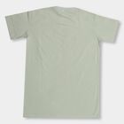 Boys' Light Sage Green Round Neck Half Sleeve T-Shirt, Light Green, small