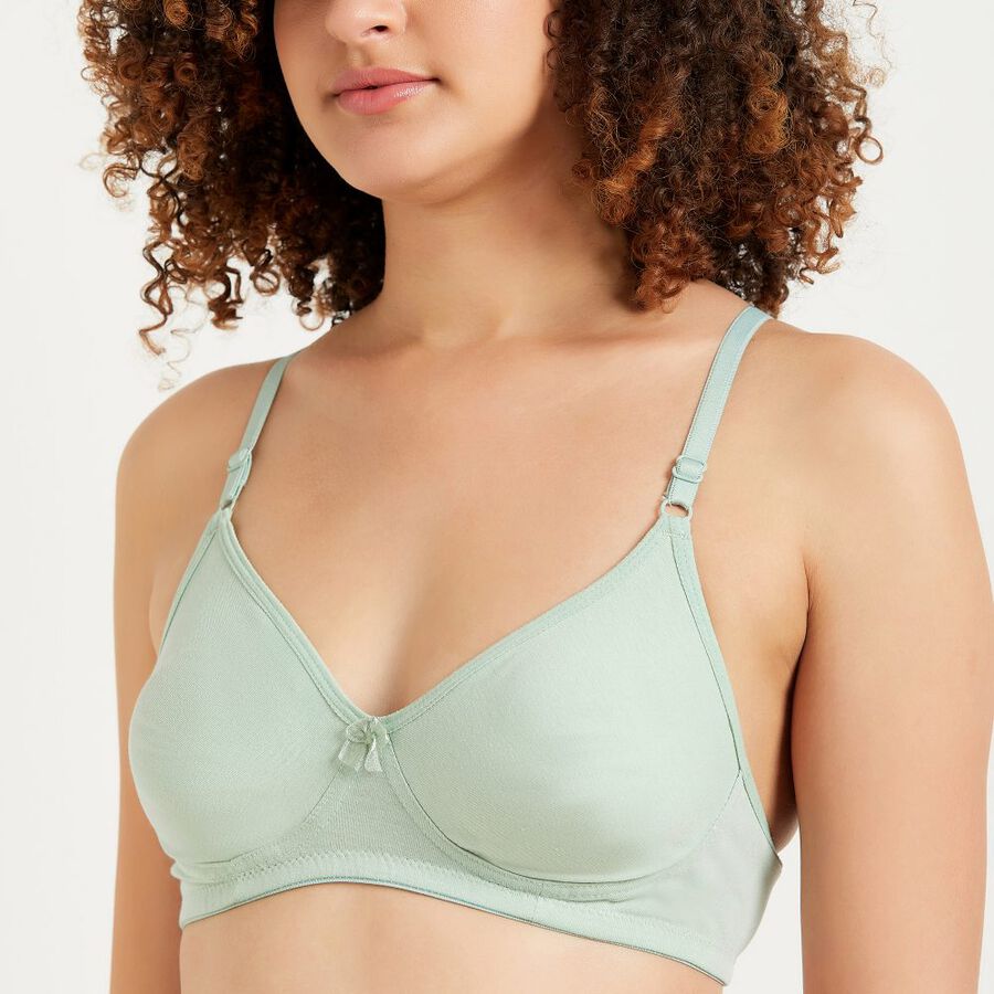 Ladies' Non-Padded Bra, Light Green, large image number null