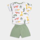 Infant Boys' 100% Cotton Baba Suit, Olive, small