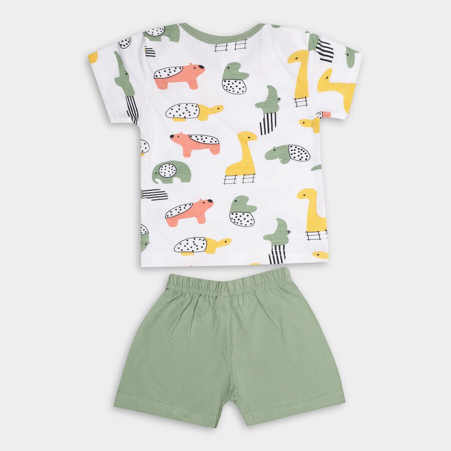 Infant Boys' 100% Cotton Baba Suit, Olive, large