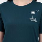 Ladies' Round Neck T-Shirt, गहरा हरा, small