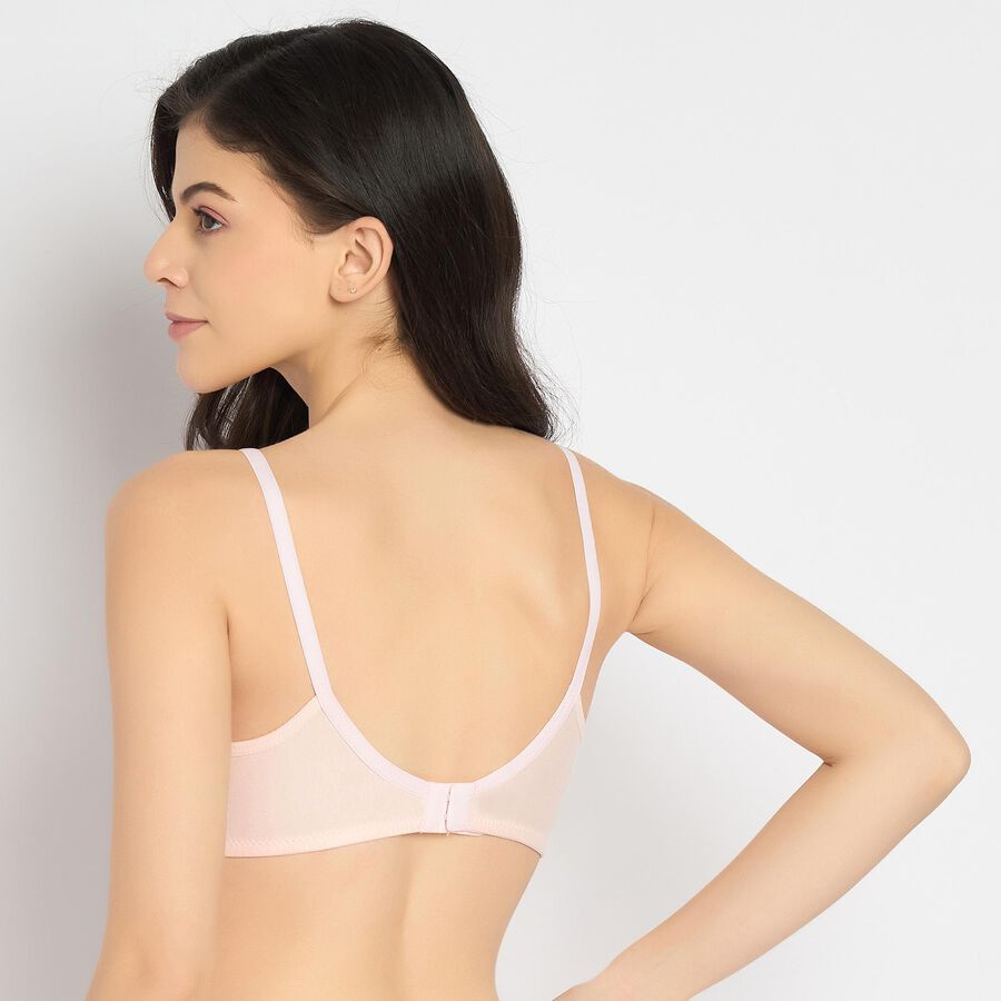 Ladies' 100% Cotton Bra , Light Pink, large