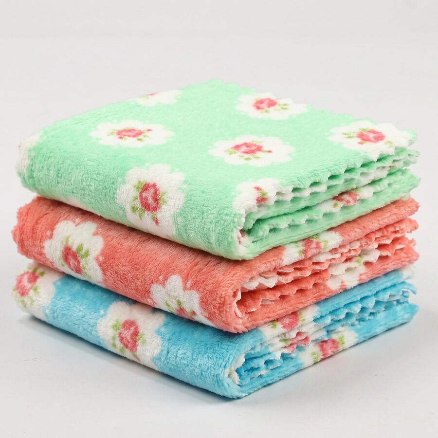 Women's Assorted Floral Pack of 3 Handkerchief, Assorted, large