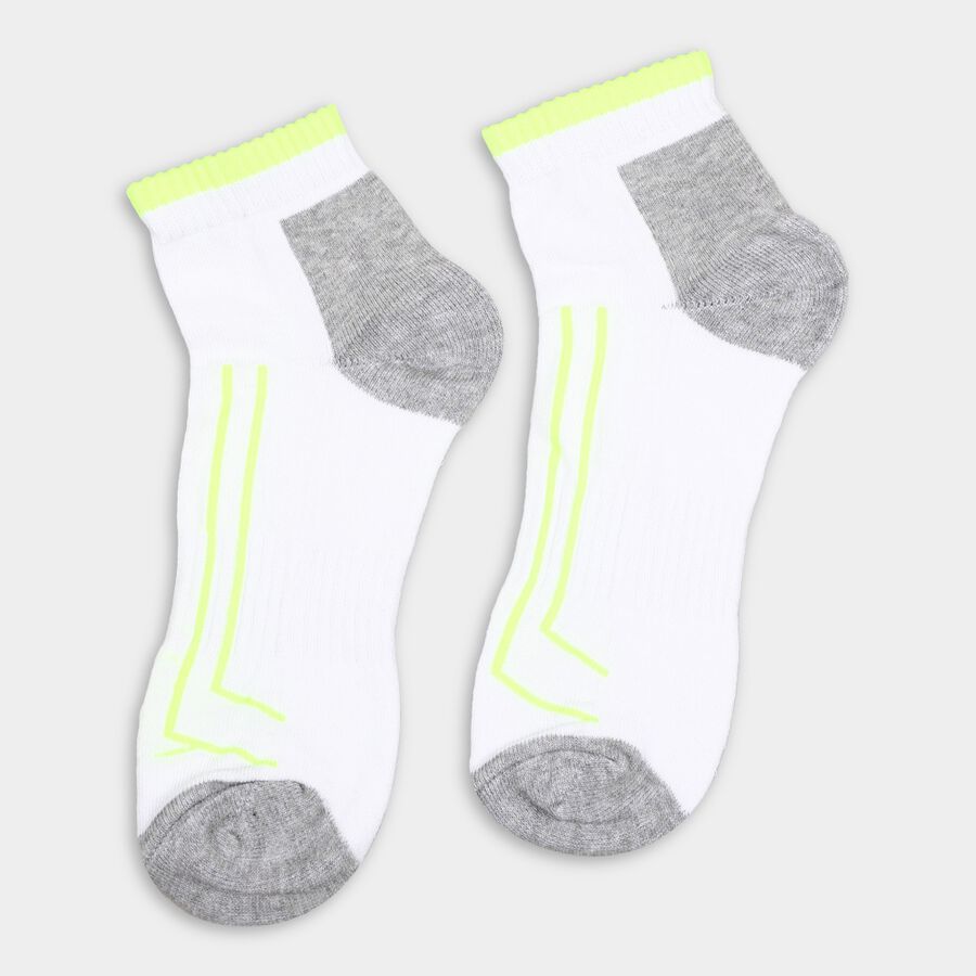 Men's Socks (Pack of 2), सफ़ेद, large