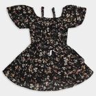 Girls' Frock , काला, small image number null