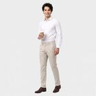 Men's Silver Chino Trousers, सिल्वर, small