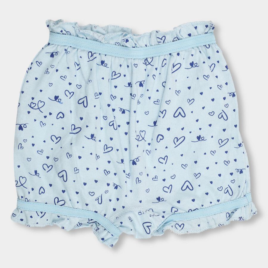 Girls' 100% Cotton Bloomer, हल्का नीला, large image number null