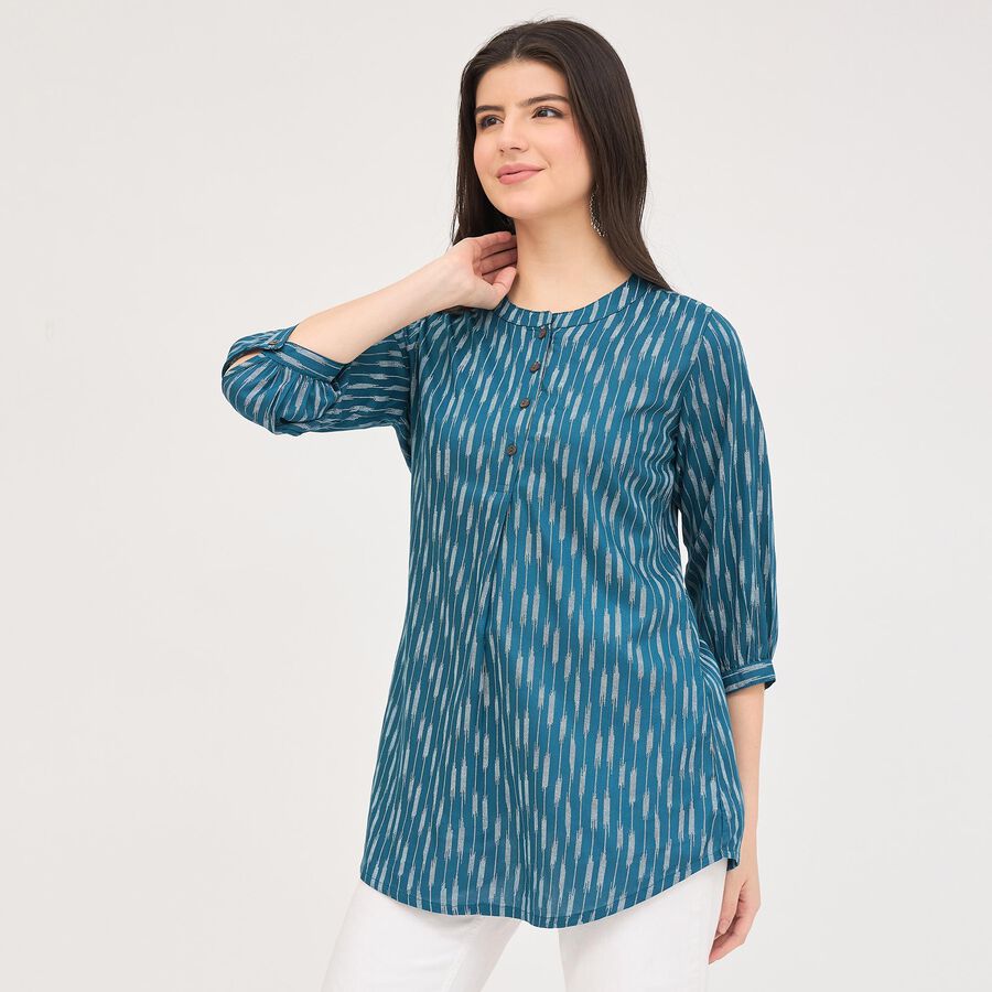 Ladies' Kurti , Mid Blue, large image number null