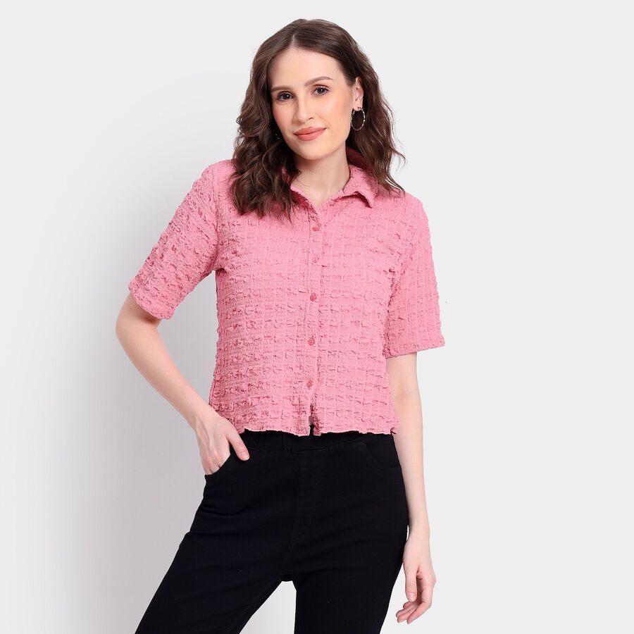 Ladies' Shirt, गुलाबी, large image number null