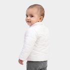 Infants Light Pink Stand Collar Puffer Jacket, हल्का गुलाबी, small