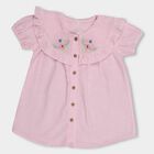 Infants' 100% Cotton Regular Collar Shirt , Light Pink, small image number null