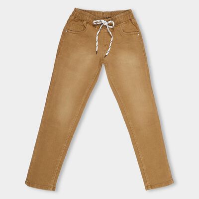 Boys' Camel Slim Fit Washed Jeans