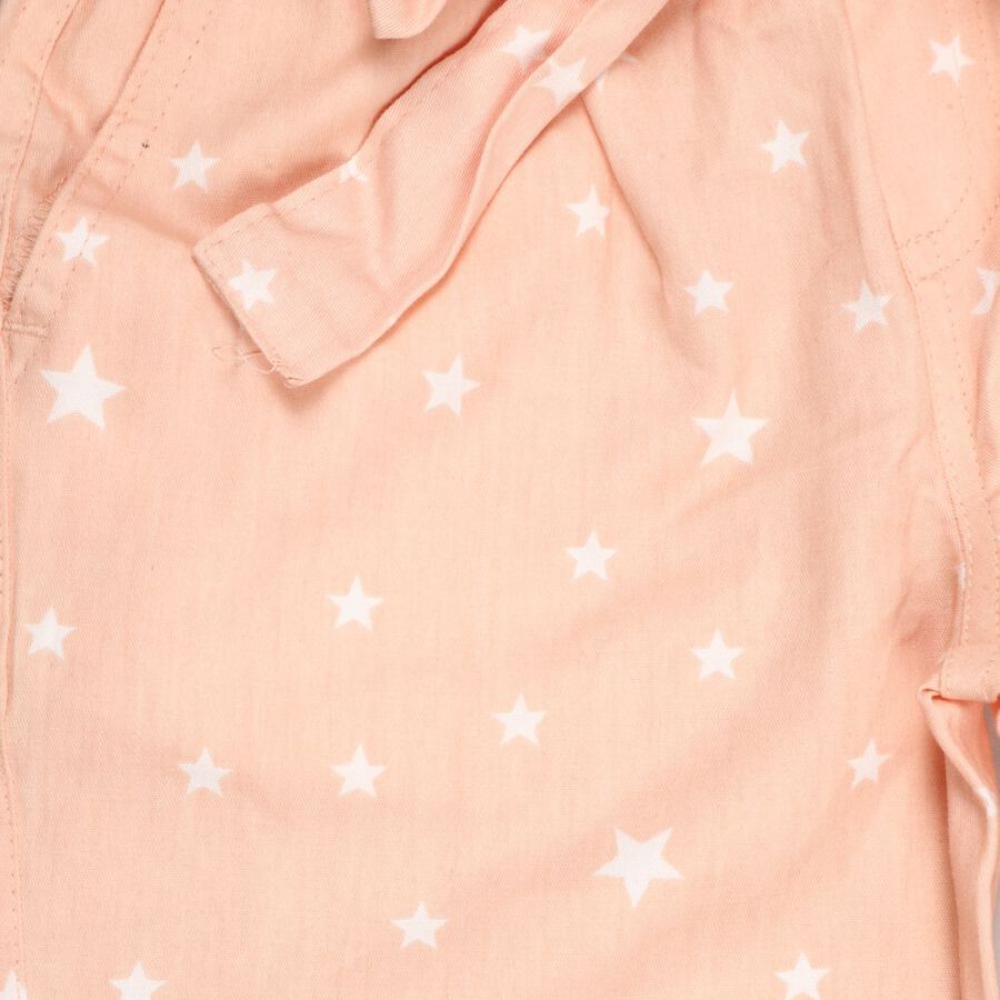Girls' 100% Cotton Trousers, Peach, large image number null