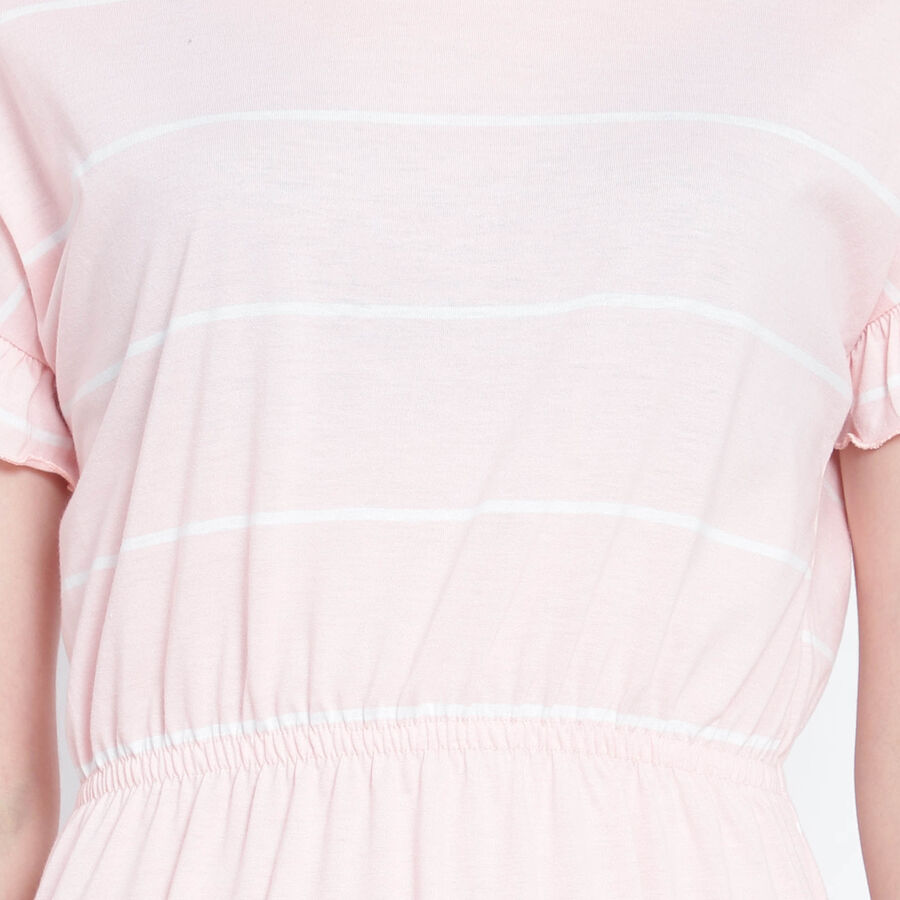 Stripes Dress, Light Pink, large image number null