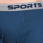 Men's 100% Cotton Trunks, Teal Blue, small image number null