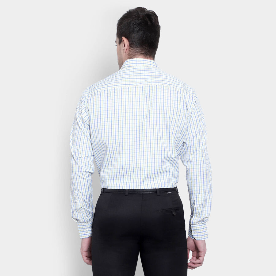 Checks Formal Shirt, Yellow, large image number null