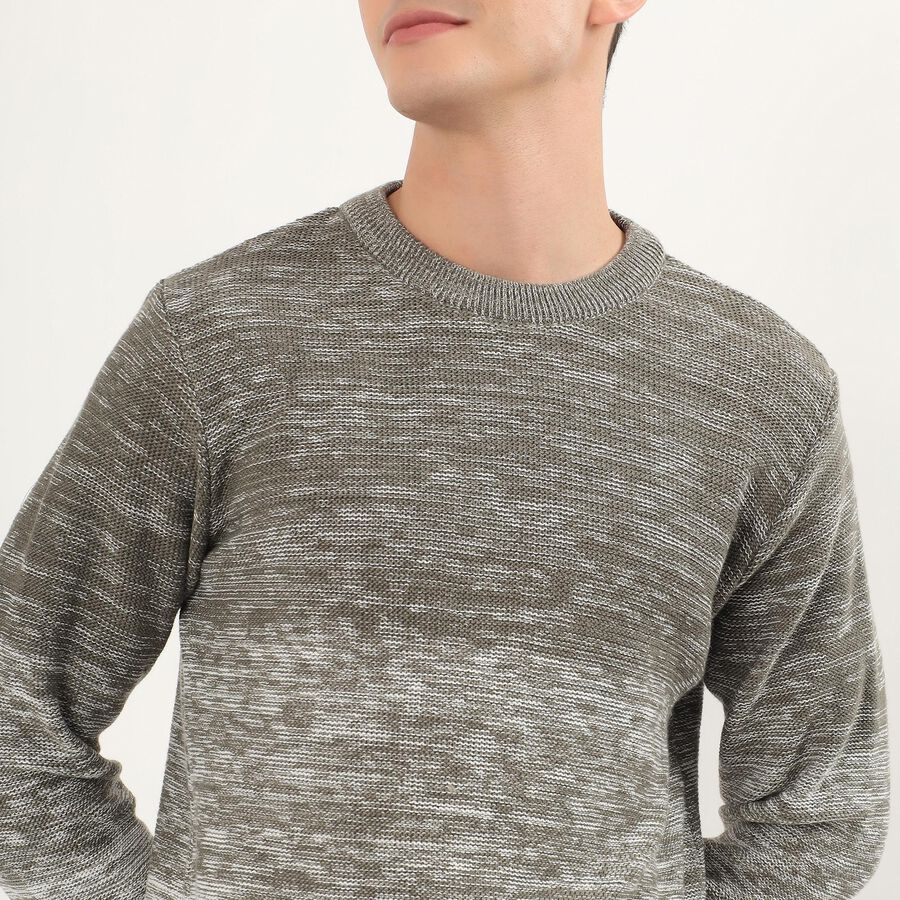 Men's Pullover, Olive, large image number null