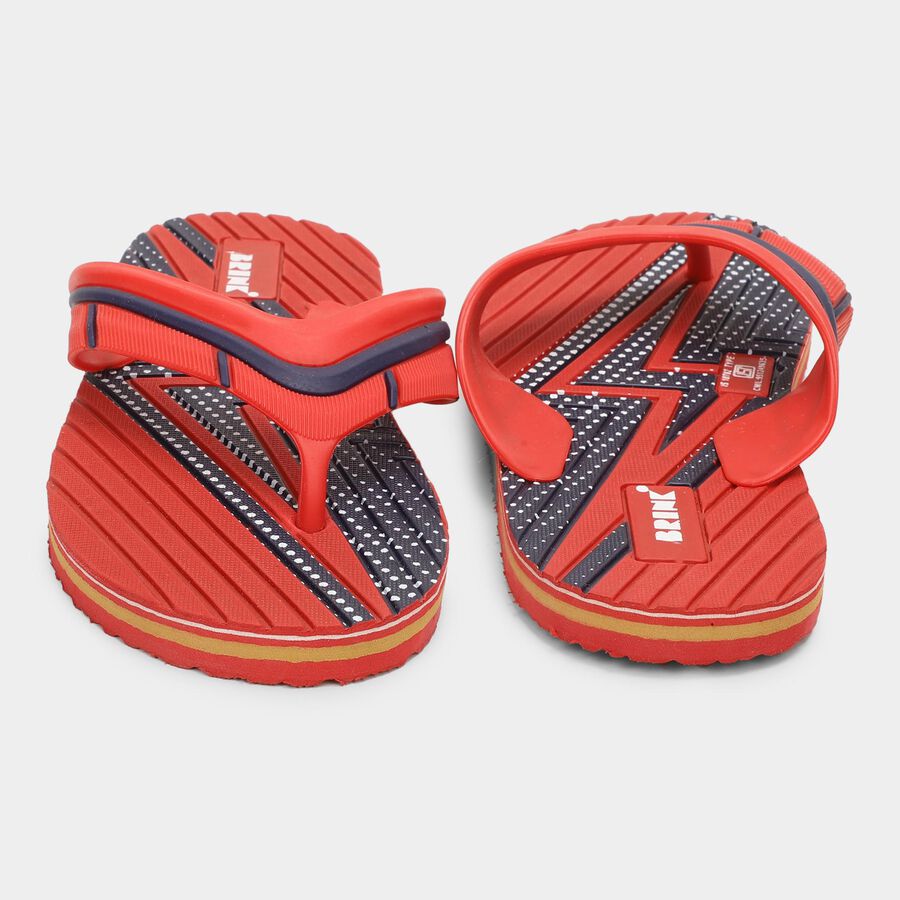 Men's Slipper, लाल, large image number null