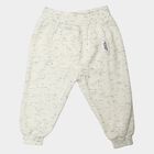Infants' Melange Light Grey Jogger Fit Printed Pyjama, मिश्रित हल्का ग्रे, small