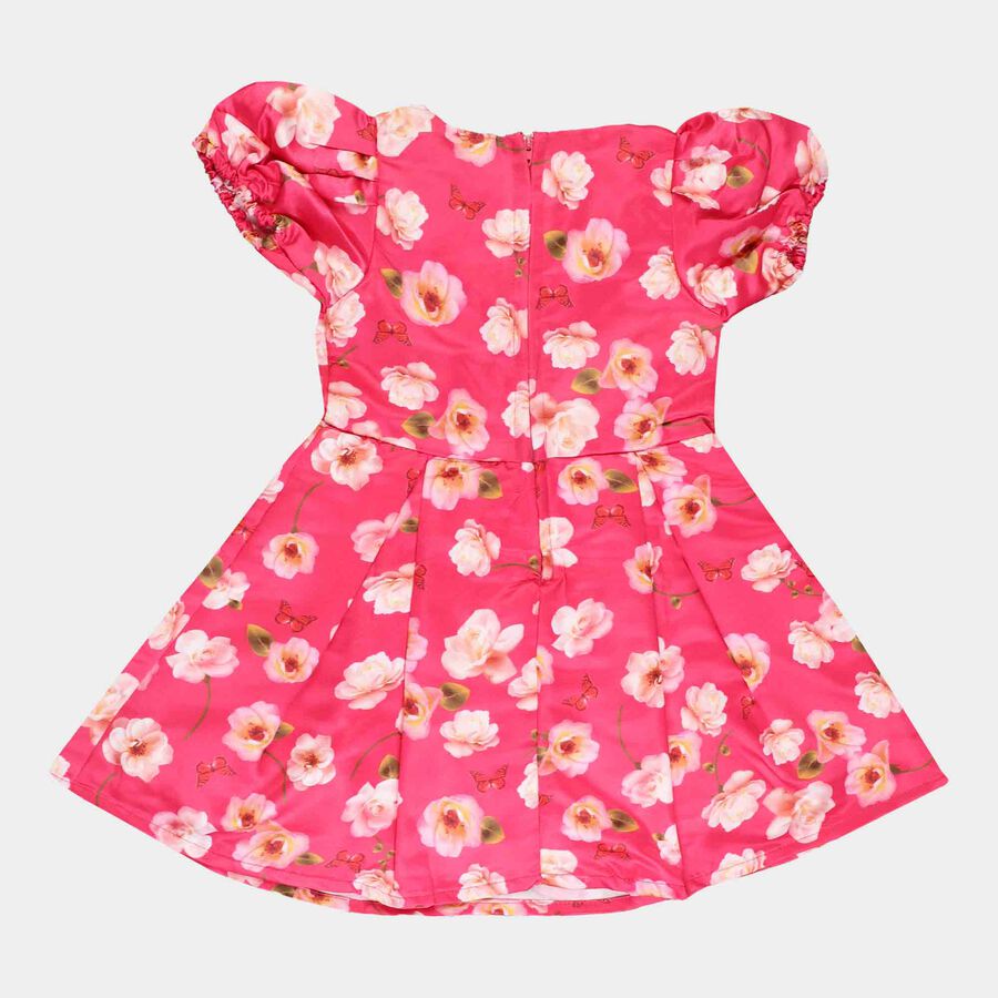 Printed Frock, Fuchsia, large image number null