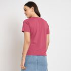 Ladies' Round Neck T-Shirt , Pink, small image number null