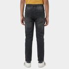 Boys Light Grey Slim Fit Jeans, हल्का ग्रे, small