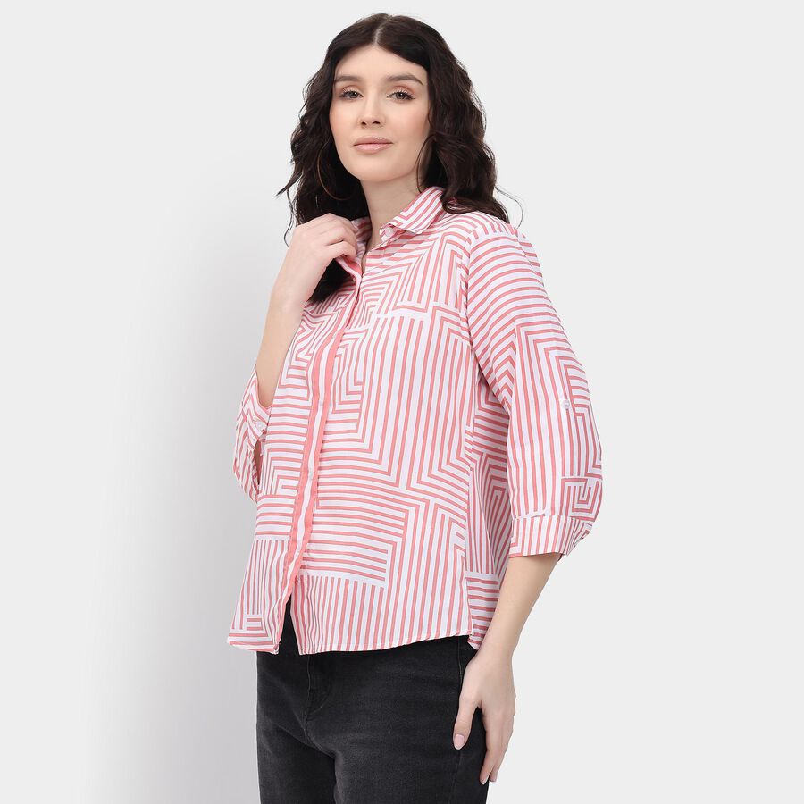Ladies' Shirt, गुलाबी, large