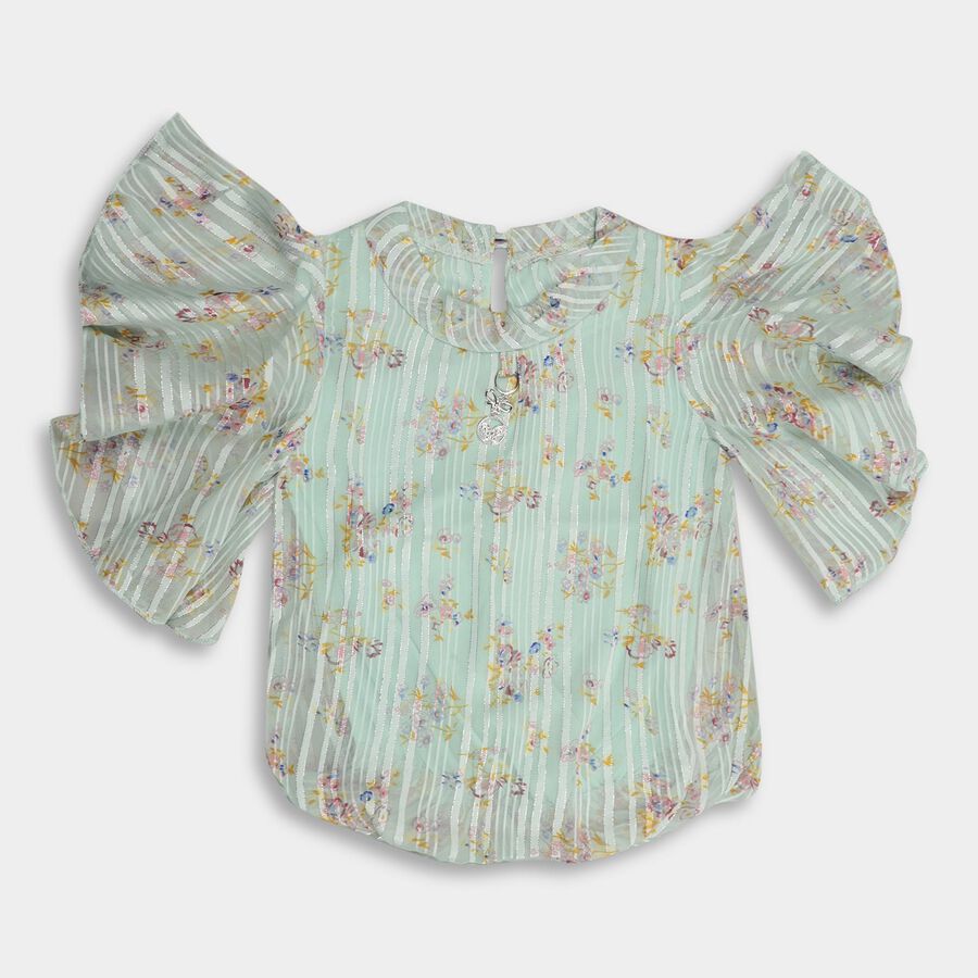 Girls' T-Shirt , Aqua, large image number null