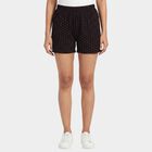 Women's Brown Regular Fit Drawstring Shorts, Brown, small