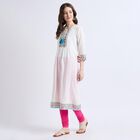 Ladies' Kurta , सफ़ेद, small image number null