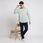 Men's Mint Green Casual Shirt, हल्का हरा, small