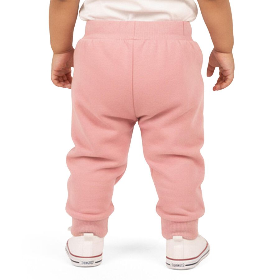 Infants' Soft Pink Bear Patch Cotton Blend Pyjama, हल्का गुलाबी, large image number null
