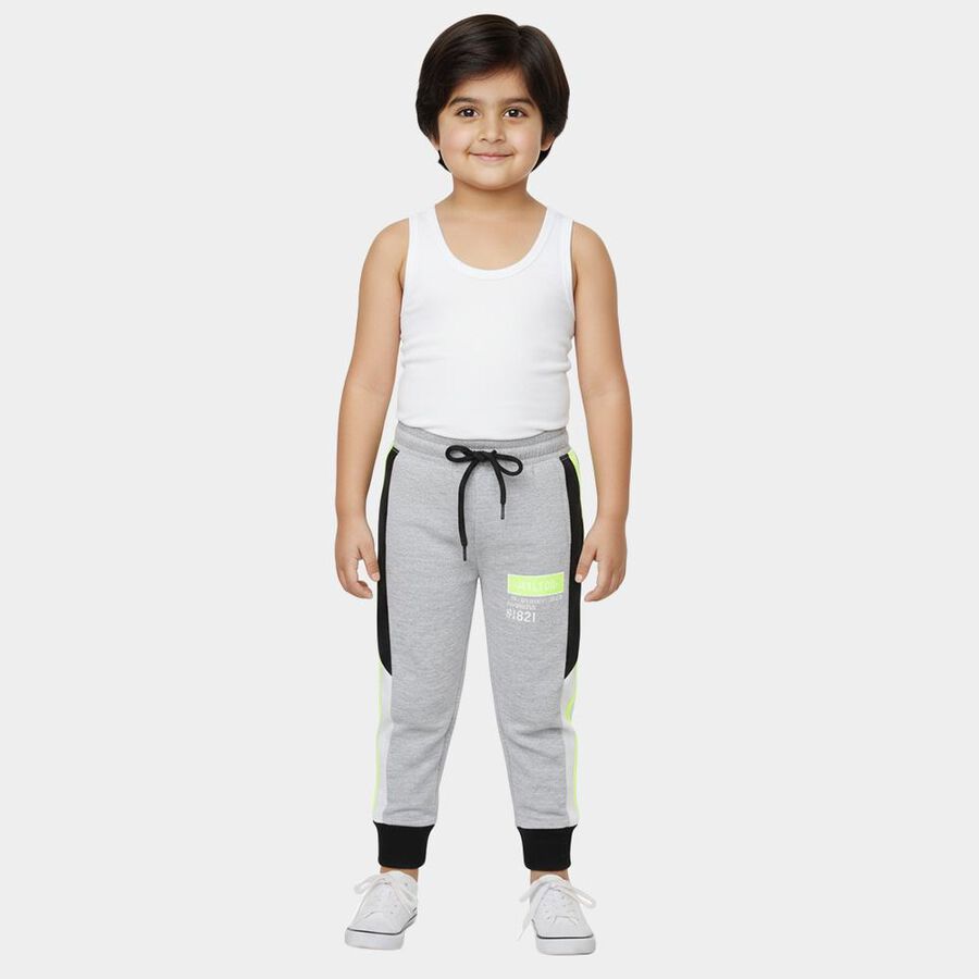 Boys' Light Grey Contrast Panel Pyjama, Light Grey, large image number null