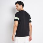 Men's 100% Cotton Round Neck Half Sleeves T-Shirt, Black, small image number null