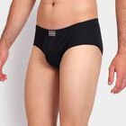 Men's 100% Cotton Briefs, Black, small image number null