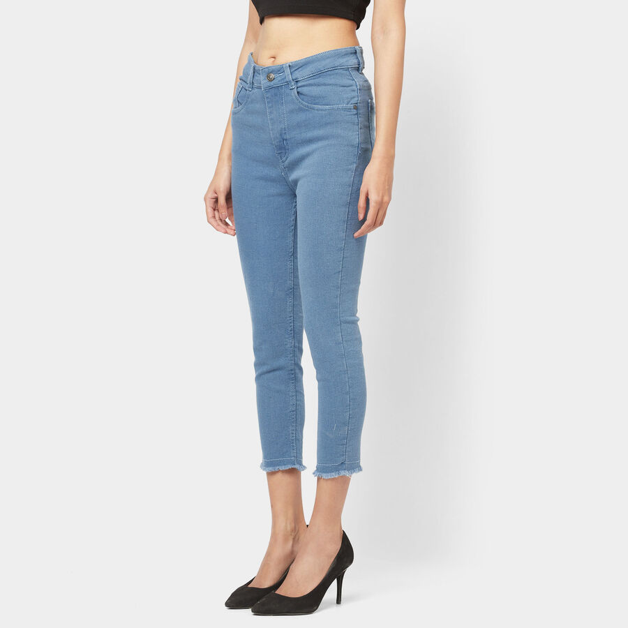 High Rise Skinny Jeans, Mid Blue, large image number null