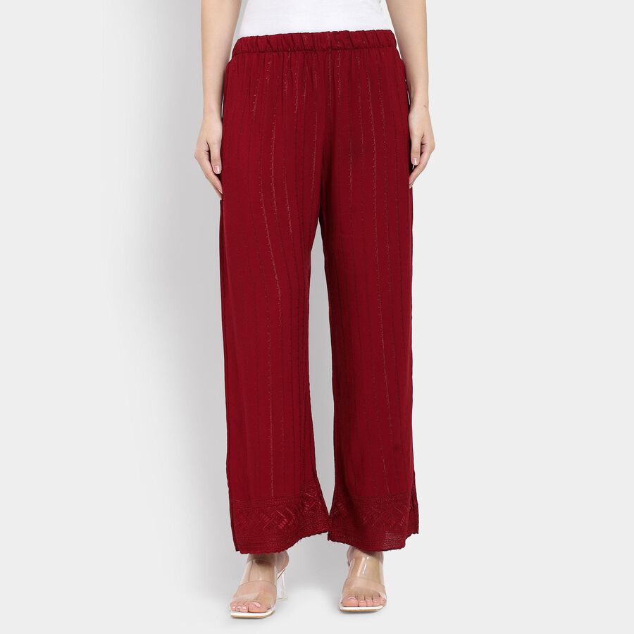 Ladies' Palazzos , मरून, large image number null