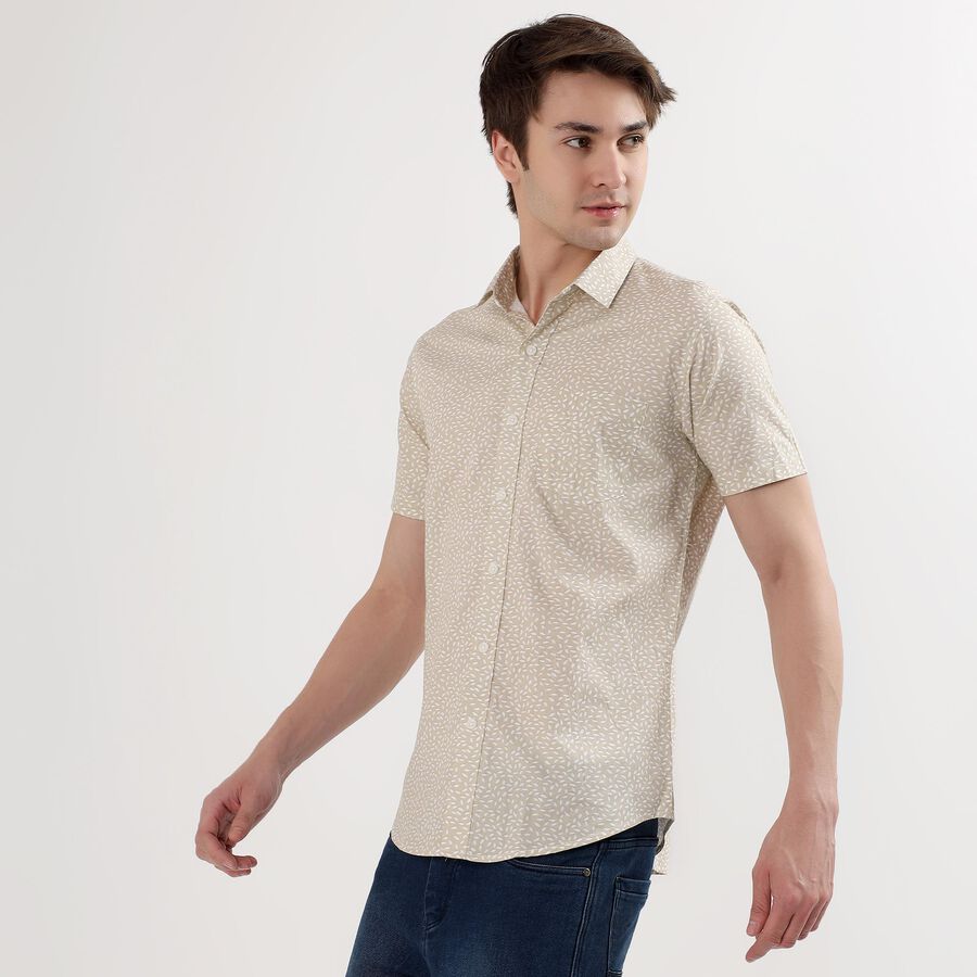 Men's 100% Cotton Regular Collar Casual Shirt, गहरा पीला, large image number null