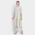 Ladies' 100% Cotton Kurta, Beige, small image number null