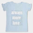 Girls' 100% Cotton T-Shirt, Light Blue, small image number null